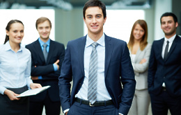 smiling young businessman